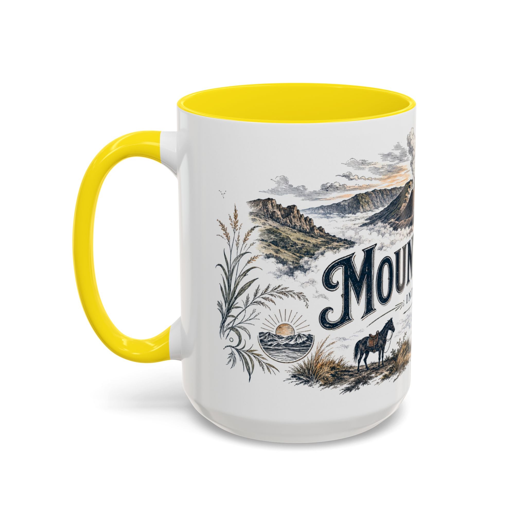 Mount Bromo Mug, Indonesia Travel Souvenir, Bucket List Gift, Accent Ceramic Coffee Mug 11oz 15oz
