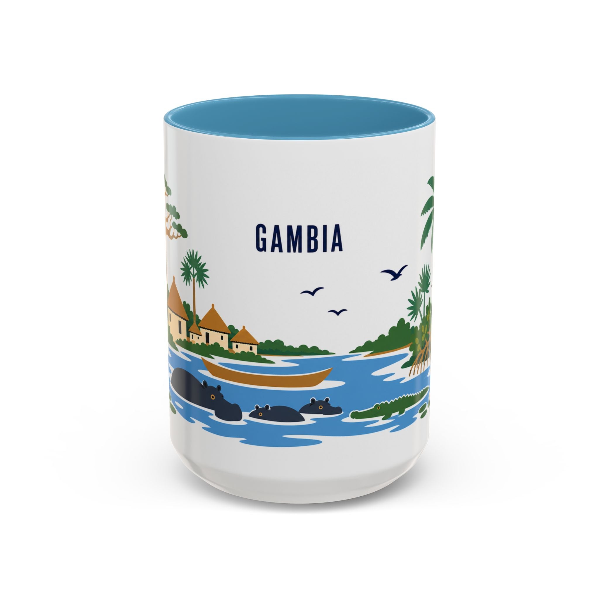 Gambia Coffee Mug | Travel Souvenir Accent Mug | Country Gift Ceramic Cup 11oz 15oz