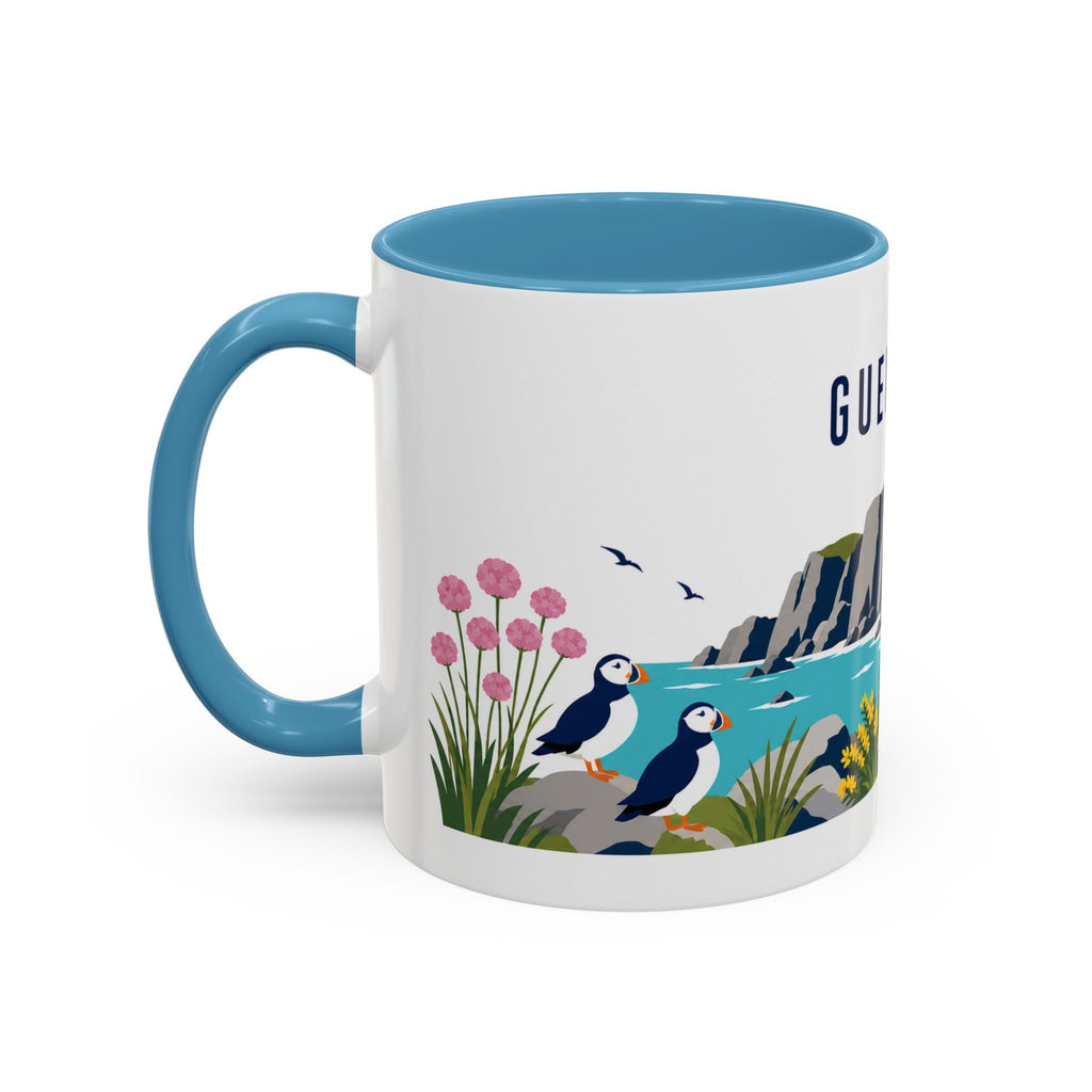 Guernsey Coffee Mug | Travel Souvenir Accent Mug | Country Gift Ceramic Cup 11oz 15oz