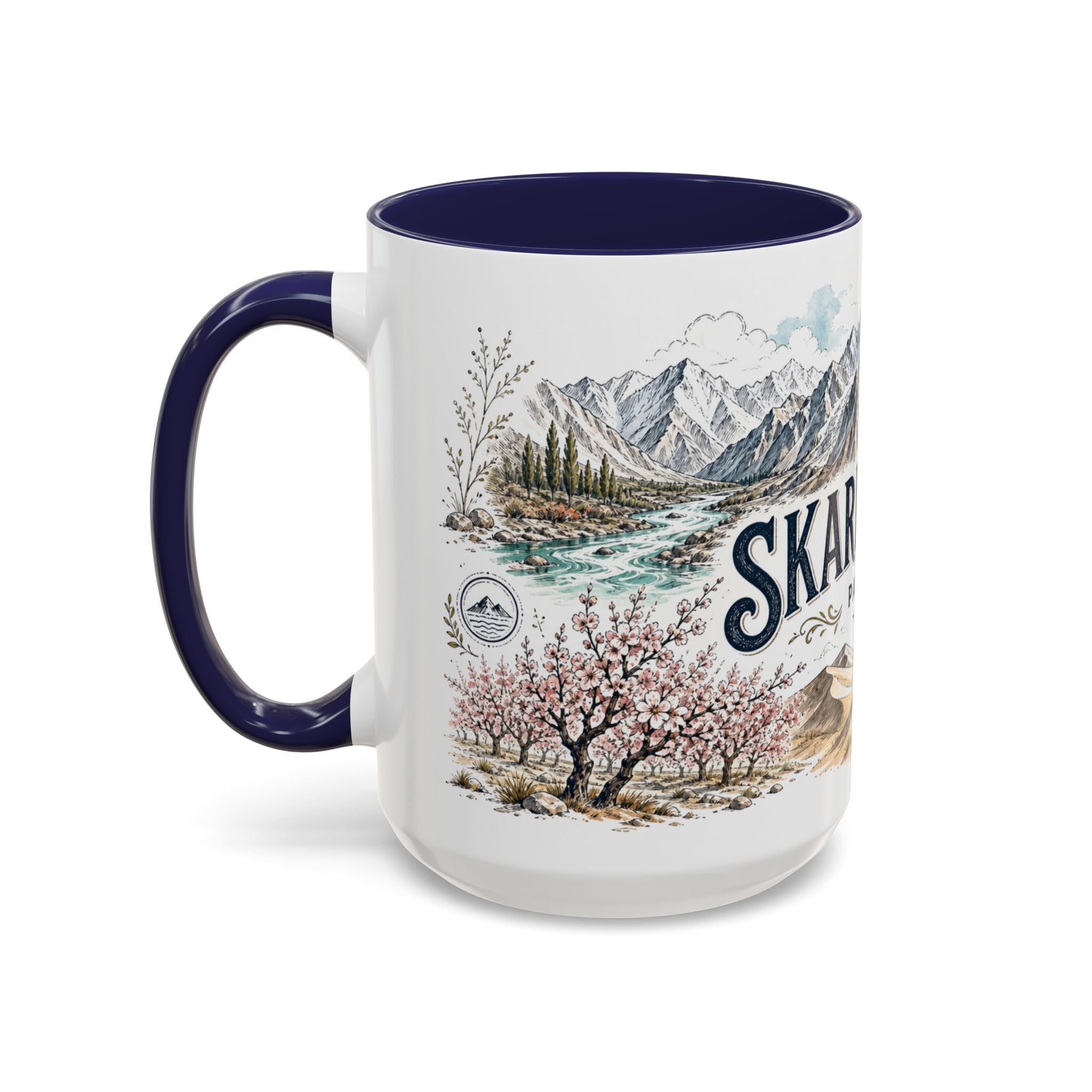 Skardu Valley Mug, Pakistan Travel Souvenir, Bucket List Gift, Accent Ceramic Coffee Mug 11oz 15oz