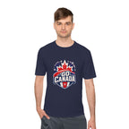 Go Canada Soccer T Shirt, Moisture Wicking Fan Tee