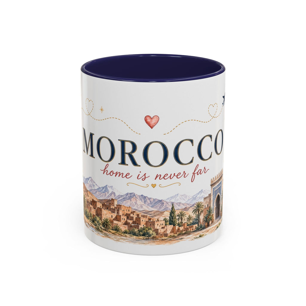 Morocco Home Country Mug | Moving Away Gift | Long Distance Friendship | 11 oz 15 oz Accent Mug
