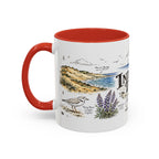 Indiana Dunes National Park Coffee Mug | Indiana Lake Michigan Beach Gift | Accent Color Ceramic 11oz 15oz