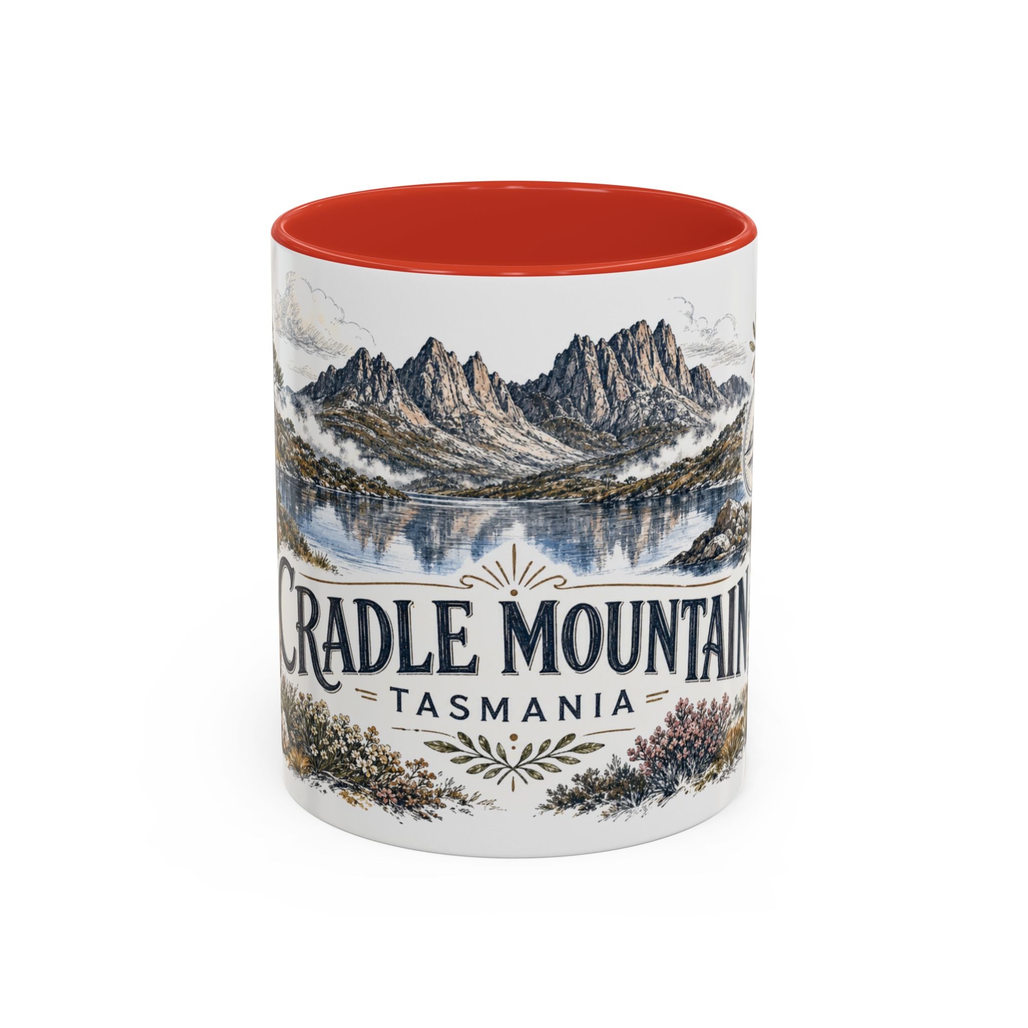 Cradle Mountain Mug, Tasmania Travel Souvenir, Bucket List Gift, Accent Ceramic Coffee Mug 11oz 15oz