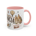 Cappadocia Coffee Mug | Travel Destination Souvenir Gift | Accent Color Ceramic 11oz 15oz