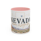 Nevada Home State Mug | Moving Away, Long Distance Friendship Gift | 11oz 15oz Accent Mug