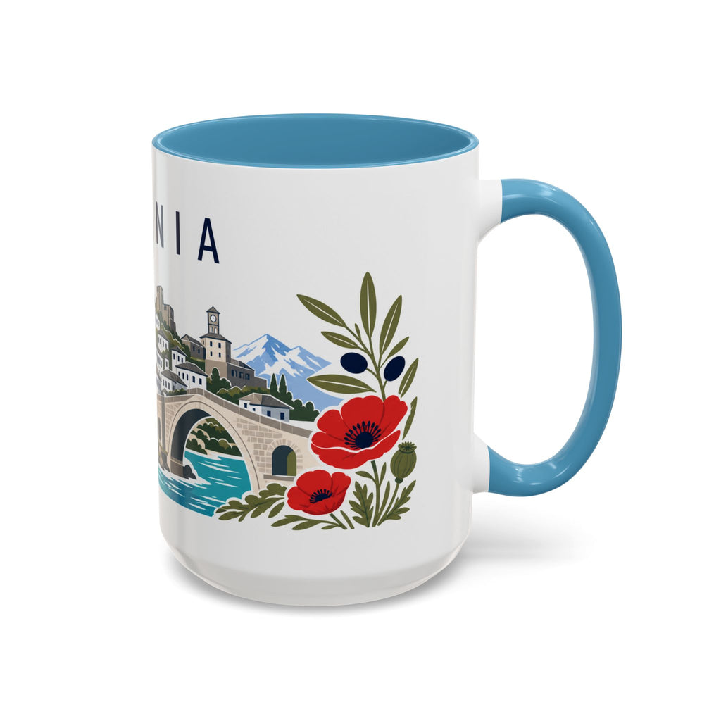 Albania Coffee Mug | Travel Souvenir Accent Mug | Country Gift Ceramic Cup 11oz 15oz