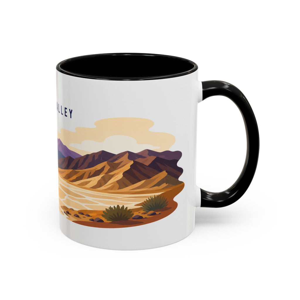 Death Valley National Park Coffee Mug | Solid Color Block Park Souvenir | 11oz 15oz Accent Mug