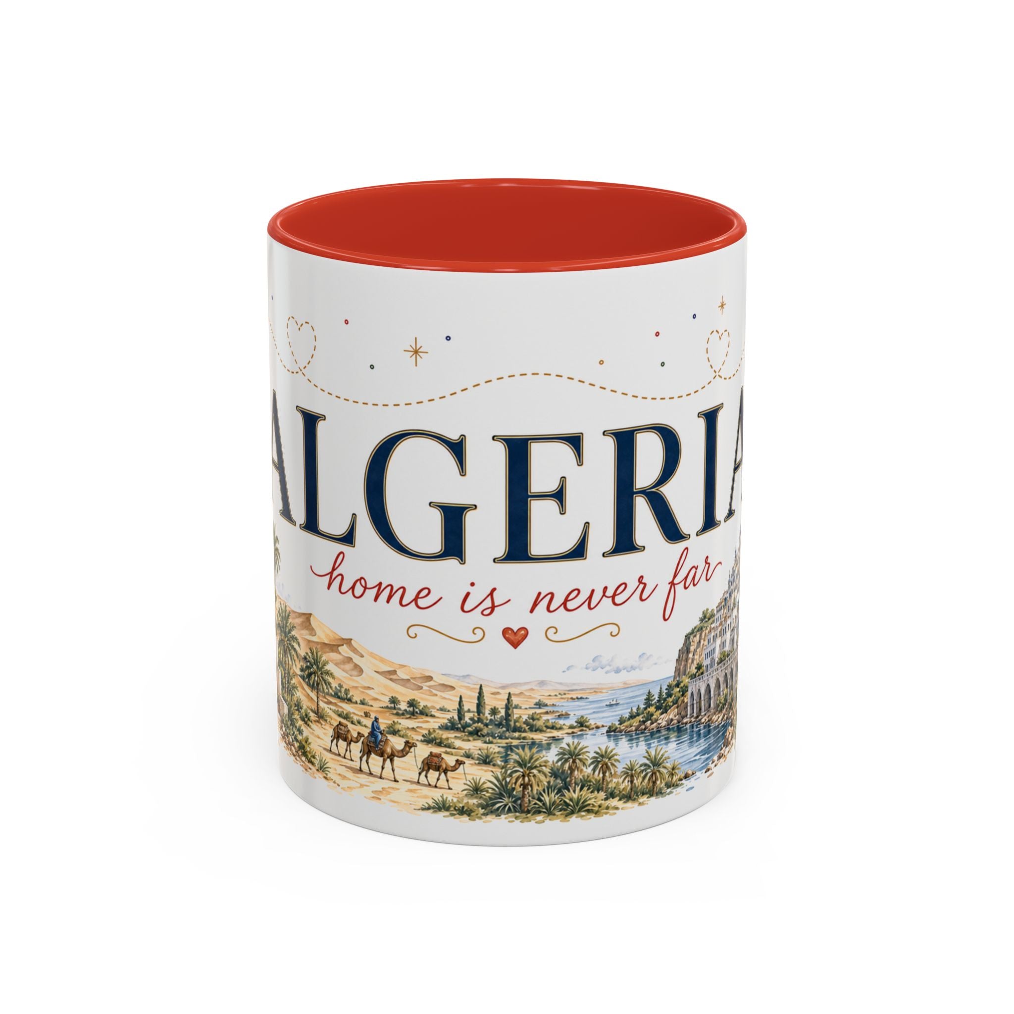 Algeria Home Country Mug | Moving Away Gift | Long Distance Friendship | 11 oz 15 oz Accent Mug