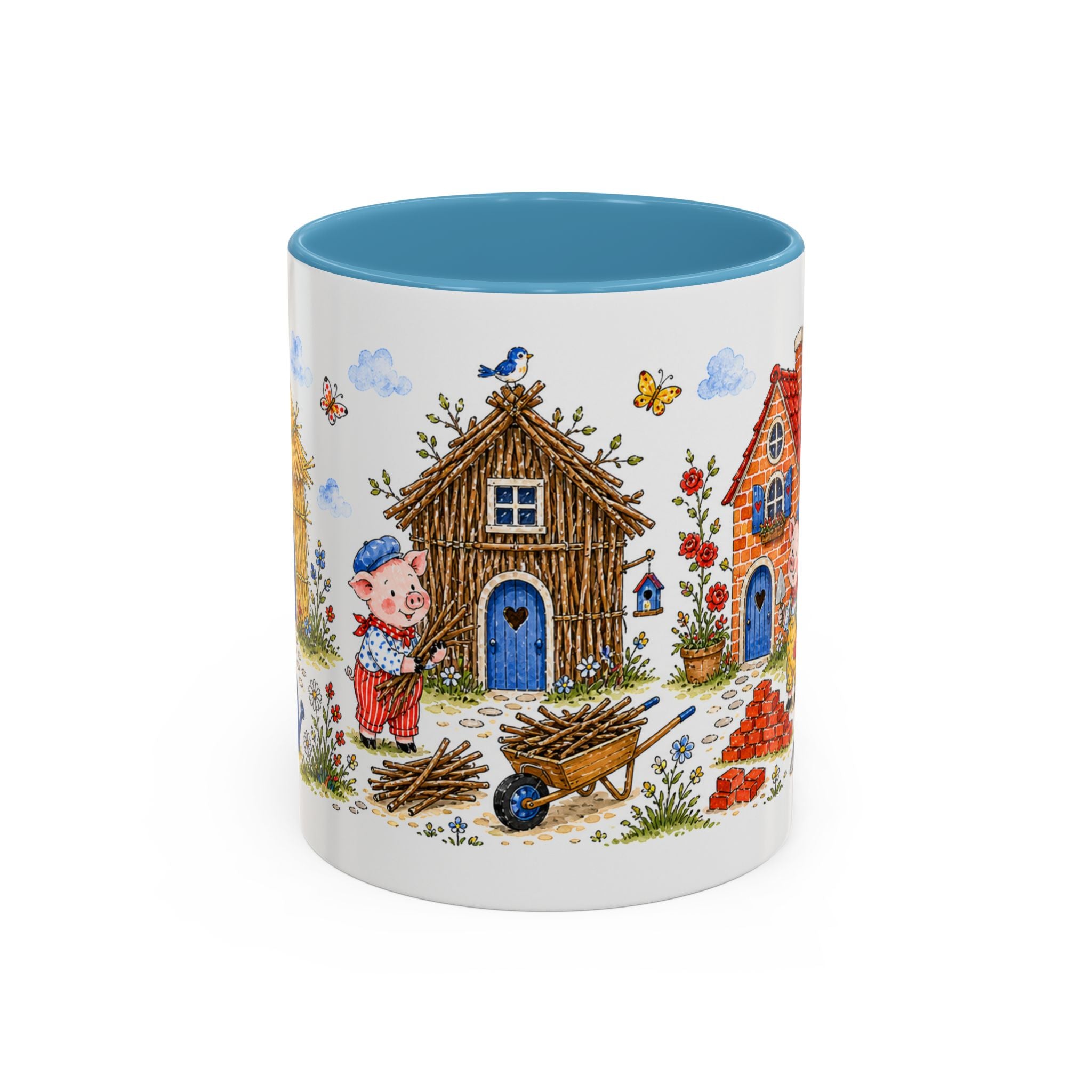 Three Little Pigs Mug | Storybook Fairy Tale Accent Coffee Mug | EveryLegend