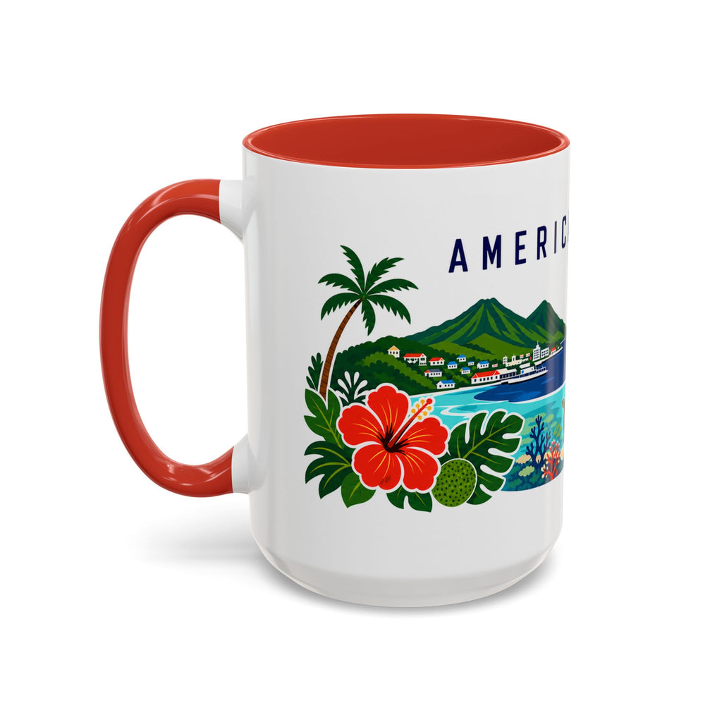 American Samoa Coffee Mug | Travel Souvenir Accent Mug | Country Gift Ceramic Cup 11oz 15oz