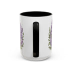 New Hampshire State Map Mug | Botanical Accents, Mountain Landscape Coffee Cup