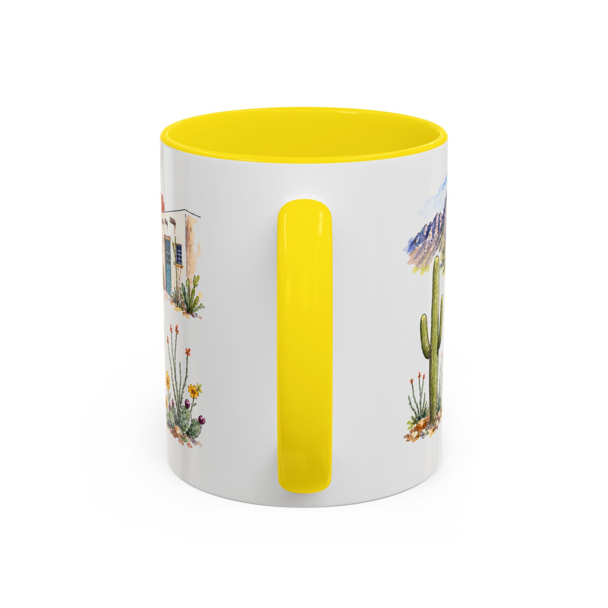 Tucson Illustrated Travel Mug | City Souvenir Accent Coffee Mug | 11oz 15oz Ceramic Cup