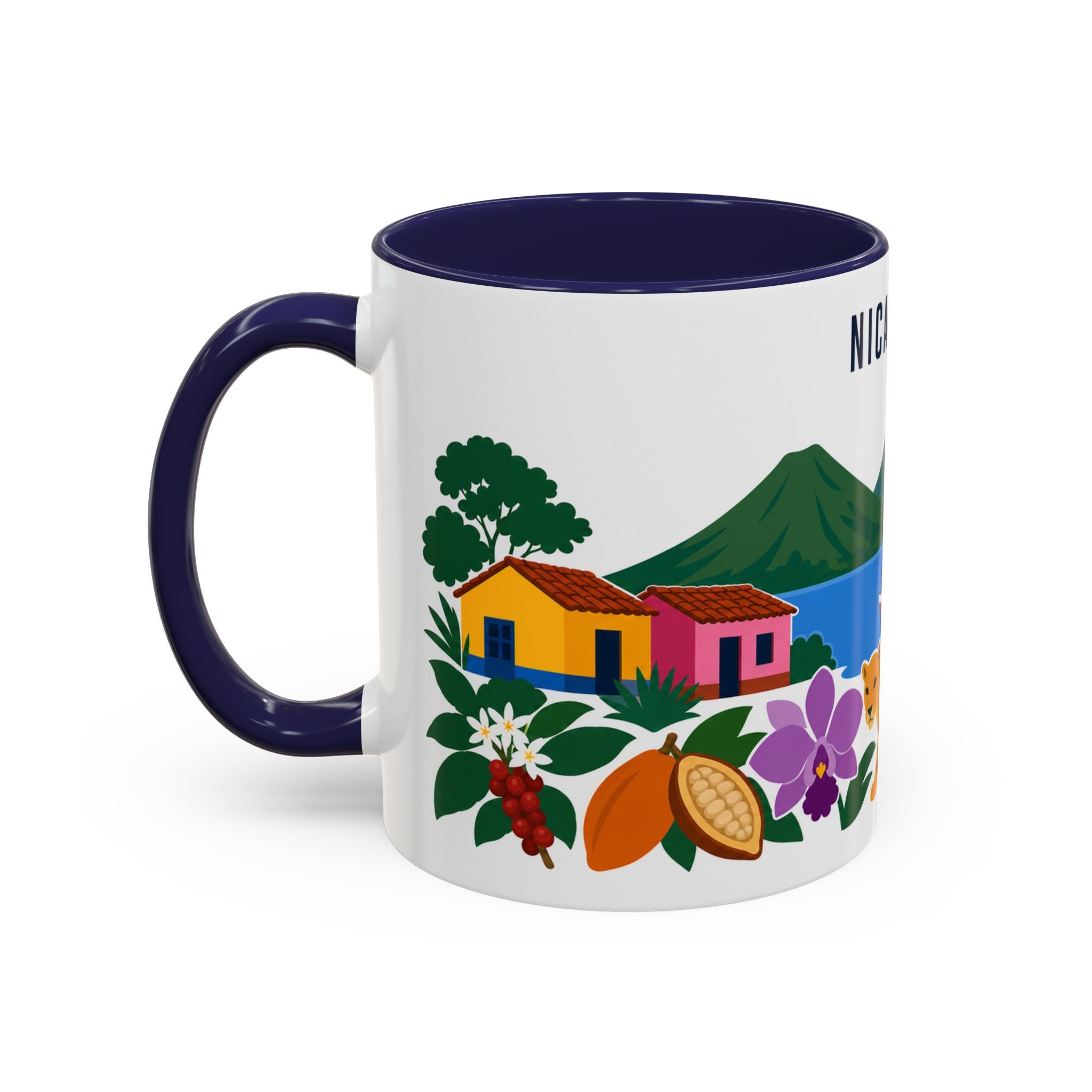 Nicaragua Coffee Mug | Travel Souvenir Accent Mug | Country Gift Ceramic Cup 11oz 15oz