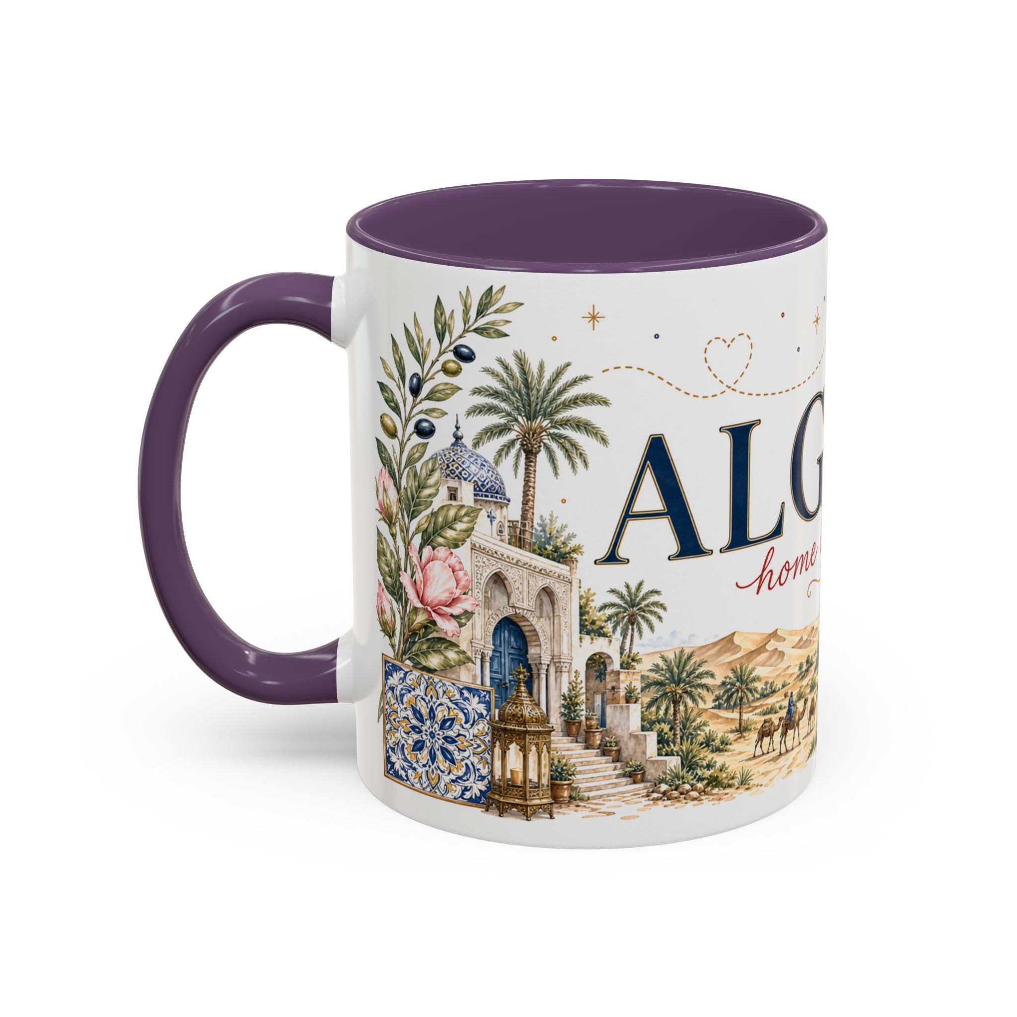 Algeria Home Country Mug | Moving Away Gift | Long Distance Friendship | 11 oz 15 oz Accent Mug
