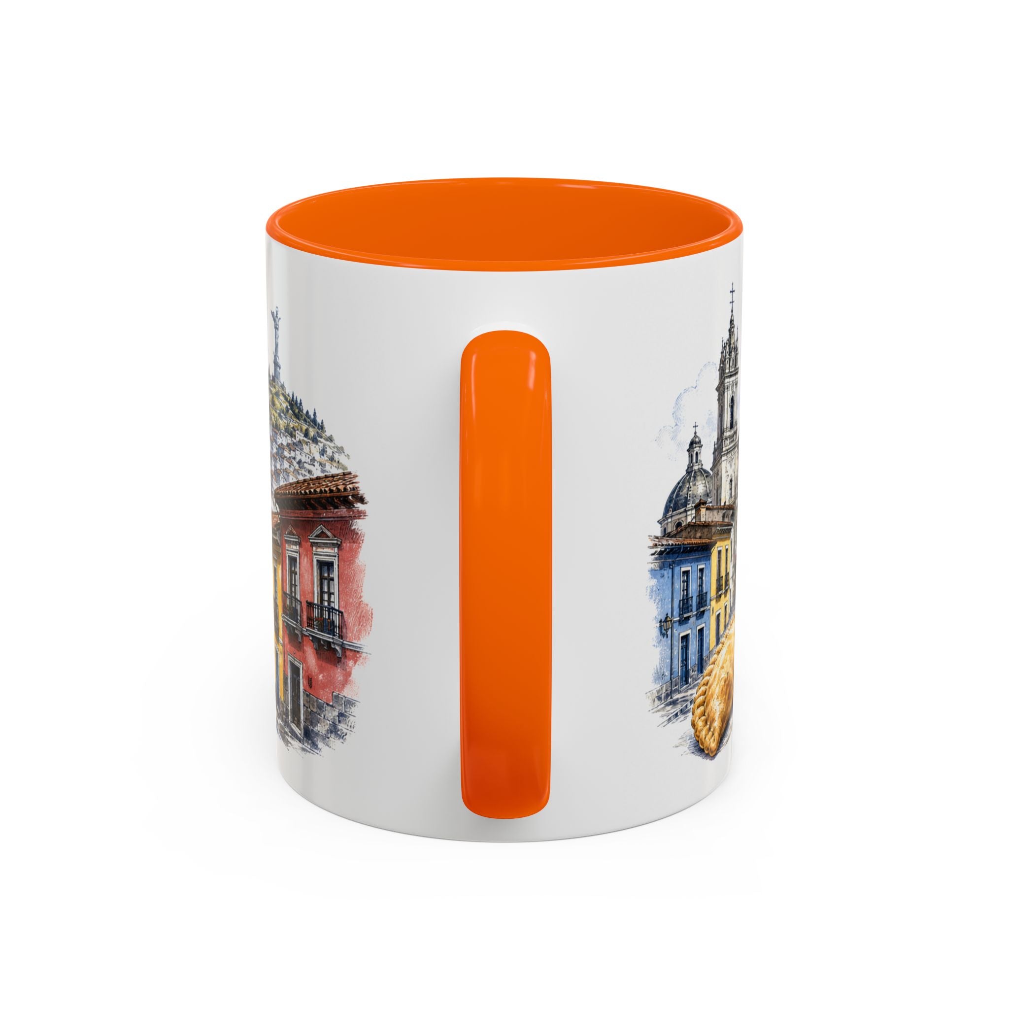 Quito Coffee Mug | Ecuador Travel Souvenir | Vintage Illustrated City Gift | 11 oz 15 oz Accent Mug