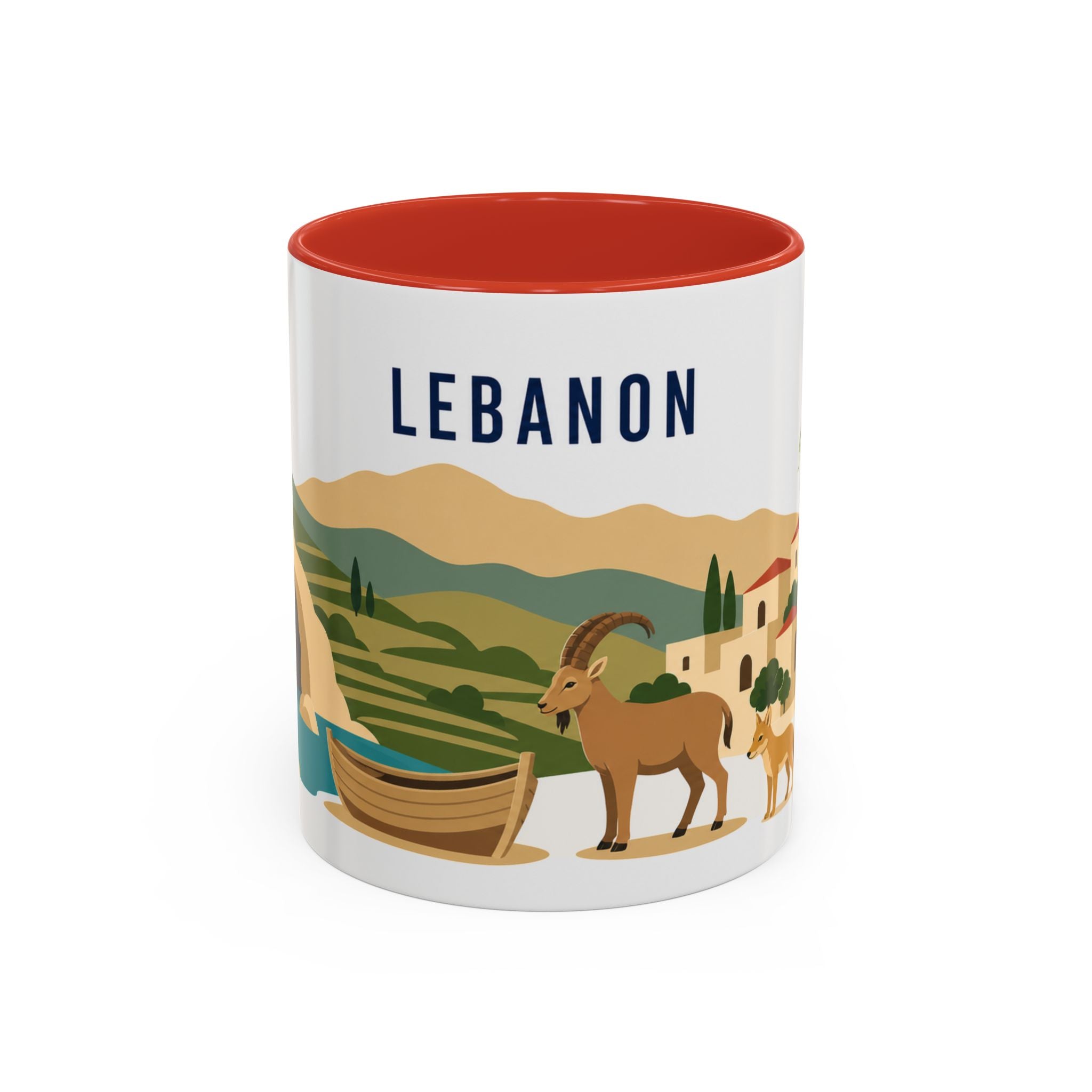 Lebanon Coffee Mug | Travel Souvenir Accent Mug | Country Gift Ceramic Cup 11oz 15oz