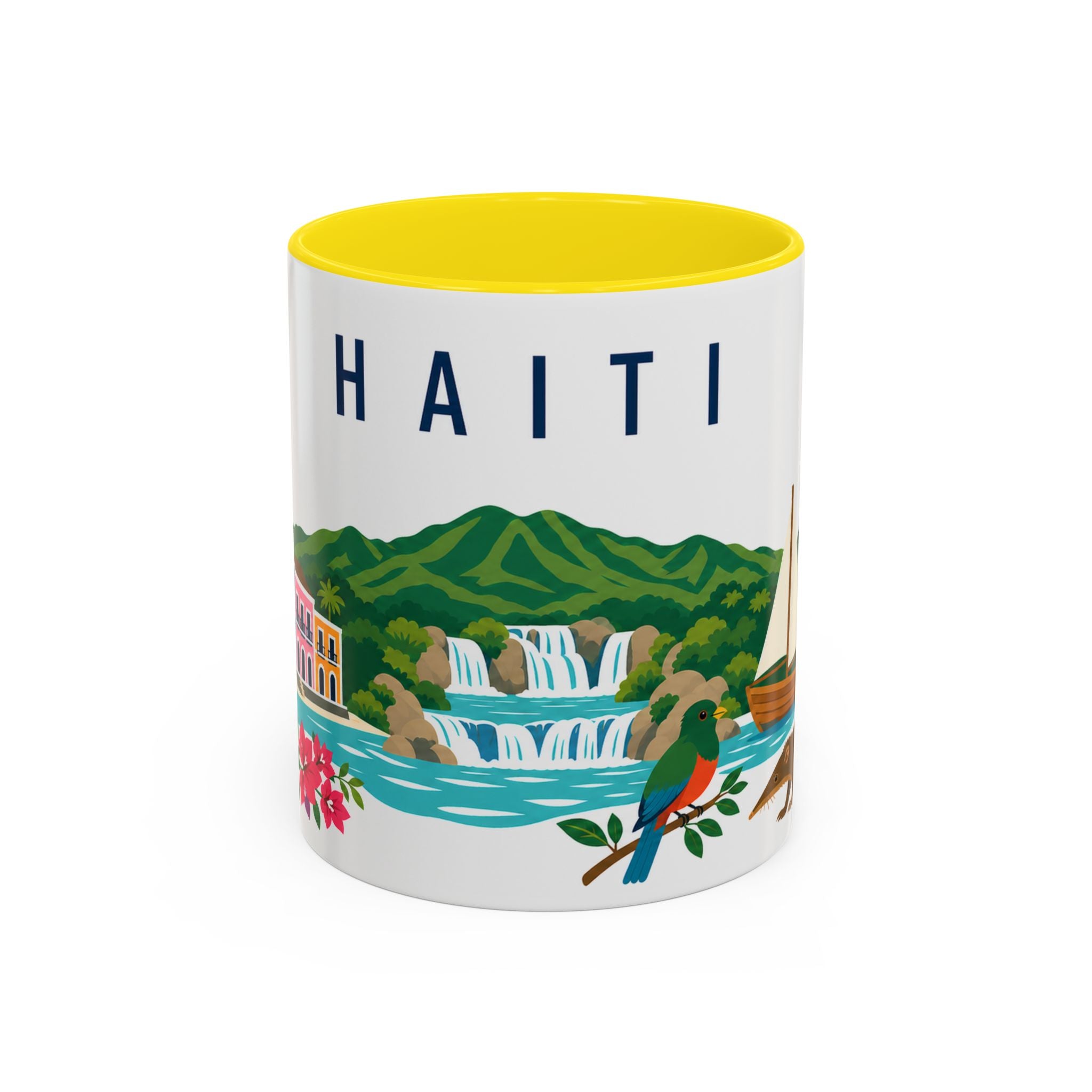 Haiti Coffee Mug | Travel Souvenir Accent Mug | Country Gift Ceramic Cup 11oz 15oz