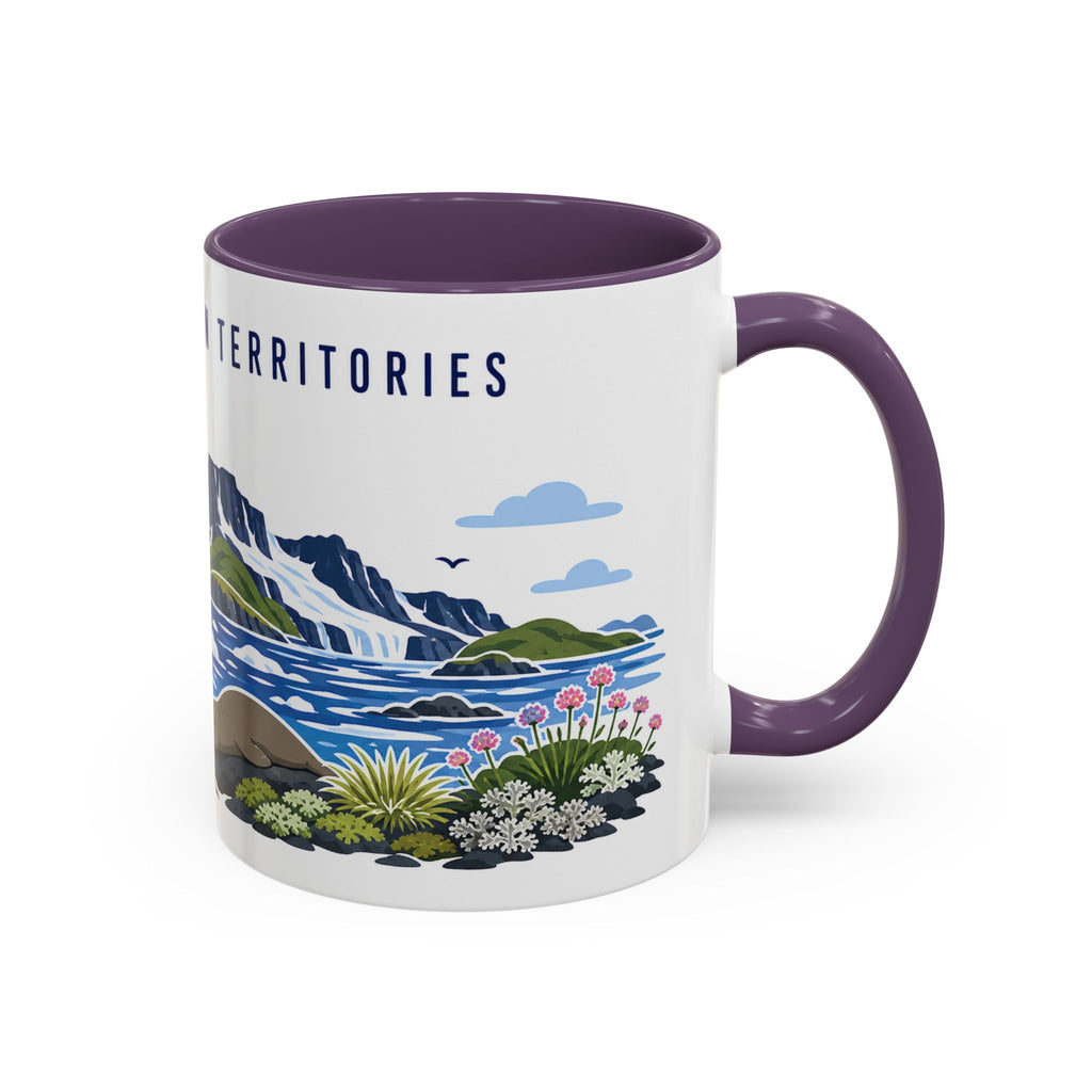 French Southern Territories Coffee Mug | Travel Souvenir Accent Mug | Country Gift Ceramic Cup 11oz 15oz