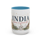 India Home Country Mug | Moving Away Gift | Long Distance Friendship | 11 oz 15 oz Accent Mug