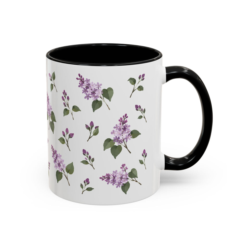 New Hampshire Purple Lilac Mug, State Flower Floral Coffee Cup, 11oz Botanical Gift