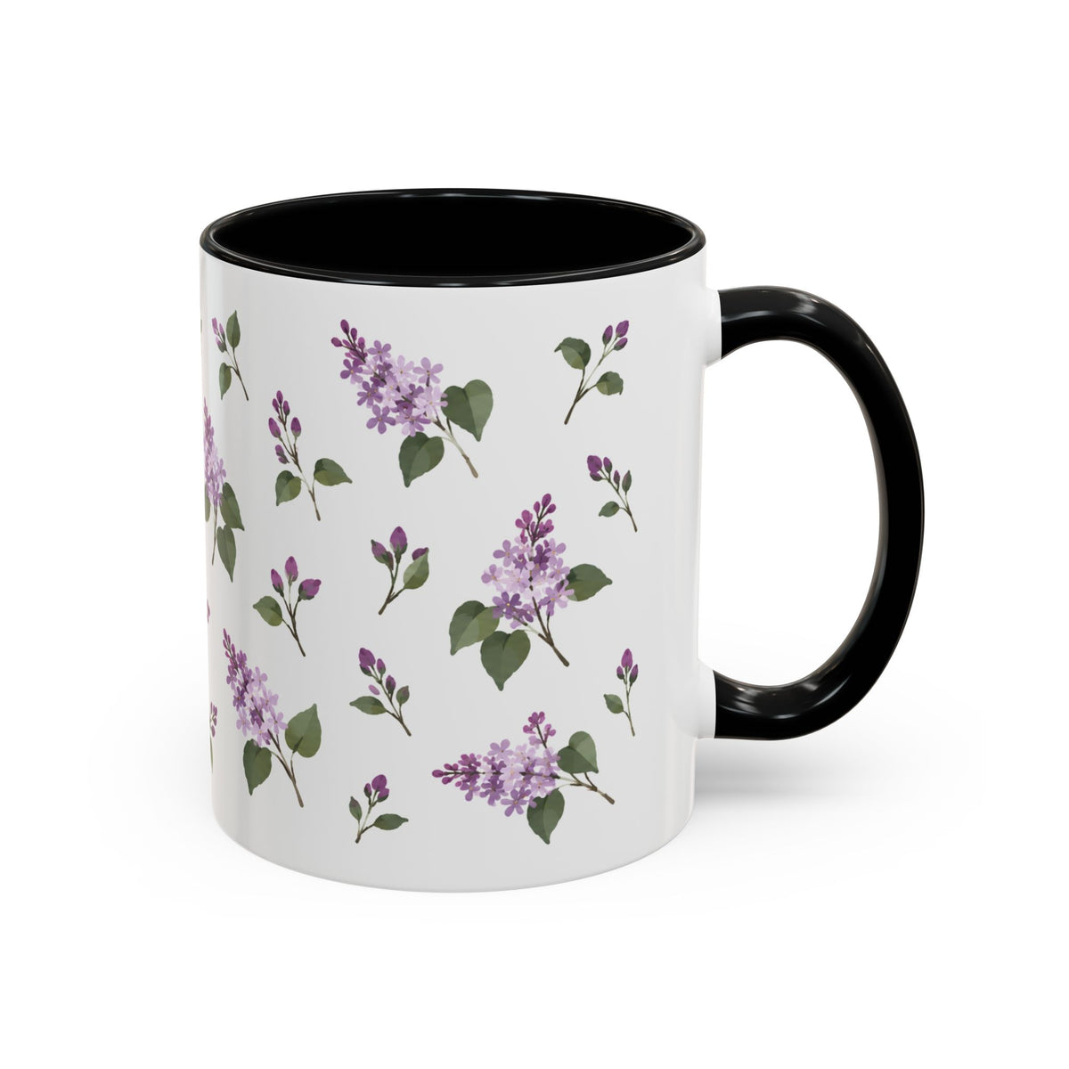 New Hampshire Purple Lilac Mug, State Flower Floral Coffee Cup, 11oz Botanical Gift