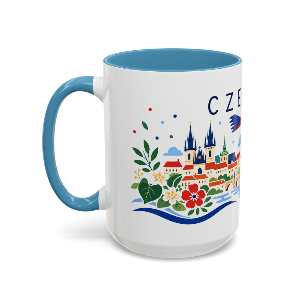 Czechia Coffee Mug | Travel Souvenir Accent Mug | Country Gift Ceramic Cup 11oz 15oz