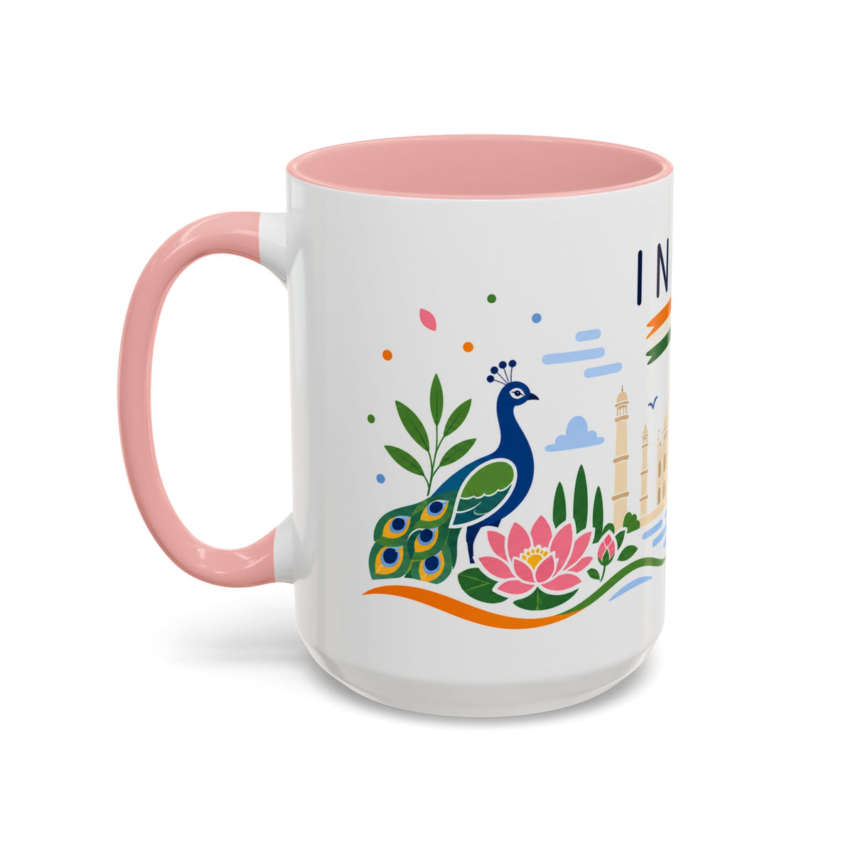 India Coffee Mug | Travel Souvenir Accent Mug | Country Gift Ceramic Cup 11oz 15oz