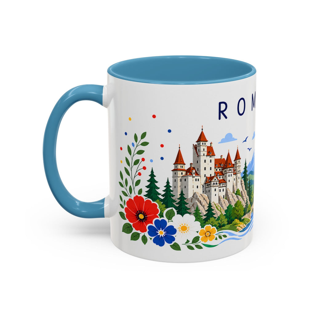 Romania Coffee Mug | Travel Souvenir Accent Mug | Place Gift Ceramic Cup 11oz 15oz