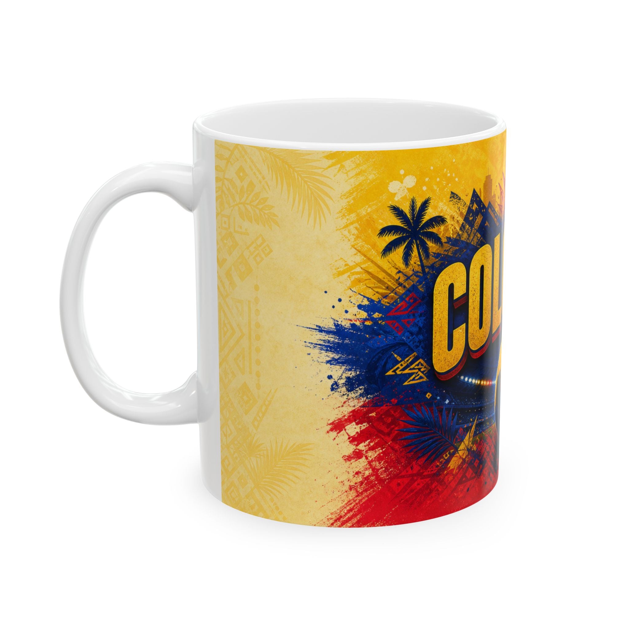 Colombia Soccer Spirit Coffee Mug | Soccer Fan Gift | Ceramic 11oz 15oz Match Day Cup