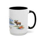 Anchorage Illustrated Travel Mug | City Souvenir Accent Coffee Mug | 11oz 15oz Ceramic Cup
