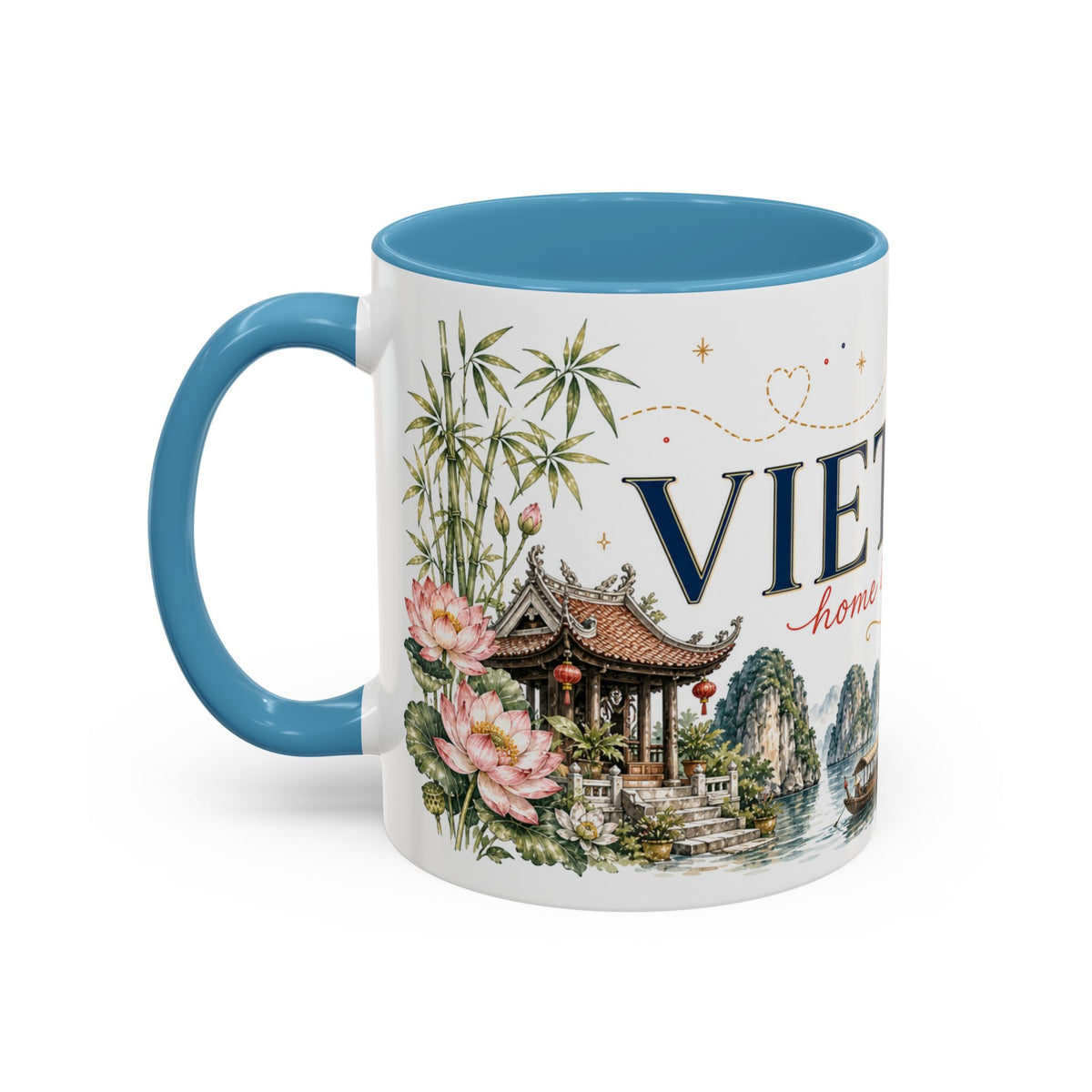 Vietnam Home Country Mug | Moving Away Gift | Long Distance Friendship | 11 oz 15 oz Accent Mug