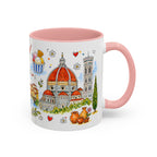 Florence Travel Mug | European City Souvenir Accent Coffee Mug | 11oz 15oz Ceramic Cup