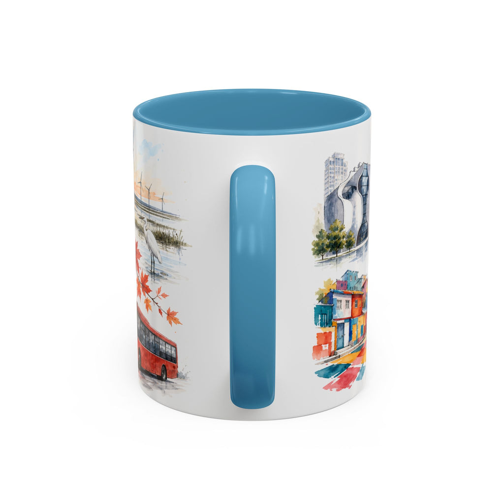 Taichung Coffee Mug | Taiwan Travel Souvenir | Vintage Illustrated City Gift | 11 oz 15 oz Accent Mug