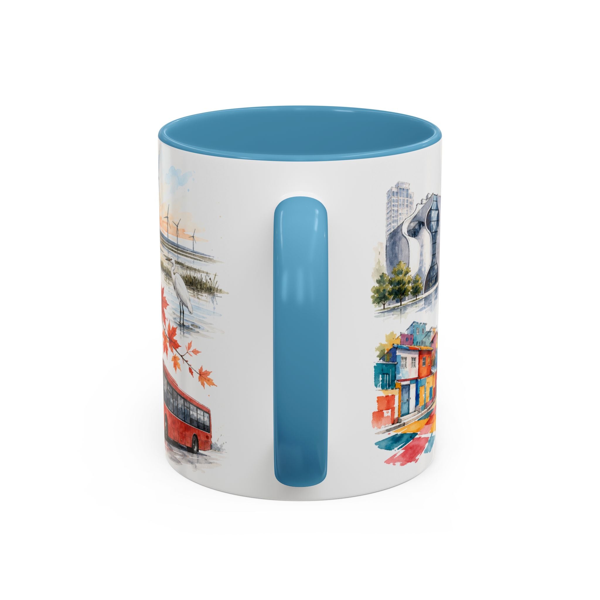 Taichung Coffee Mug | Taiwan Travel Souvenir | Vintage Illustrated City Gift | 11 oz 15 oz Accent Mug