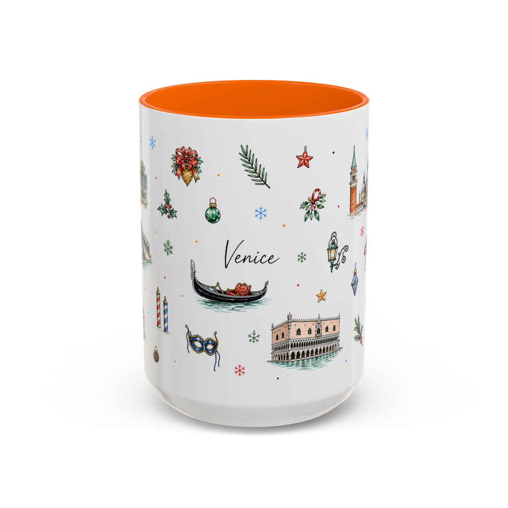 Venice Christmas Mug | Watercolor City Souvenir, Travel Memory Cup
