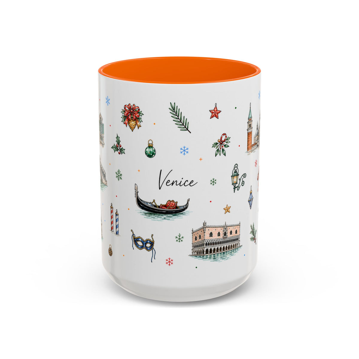 Venice Christmas Mug | Watercolor City Souvenir, Travel Memory Cup
