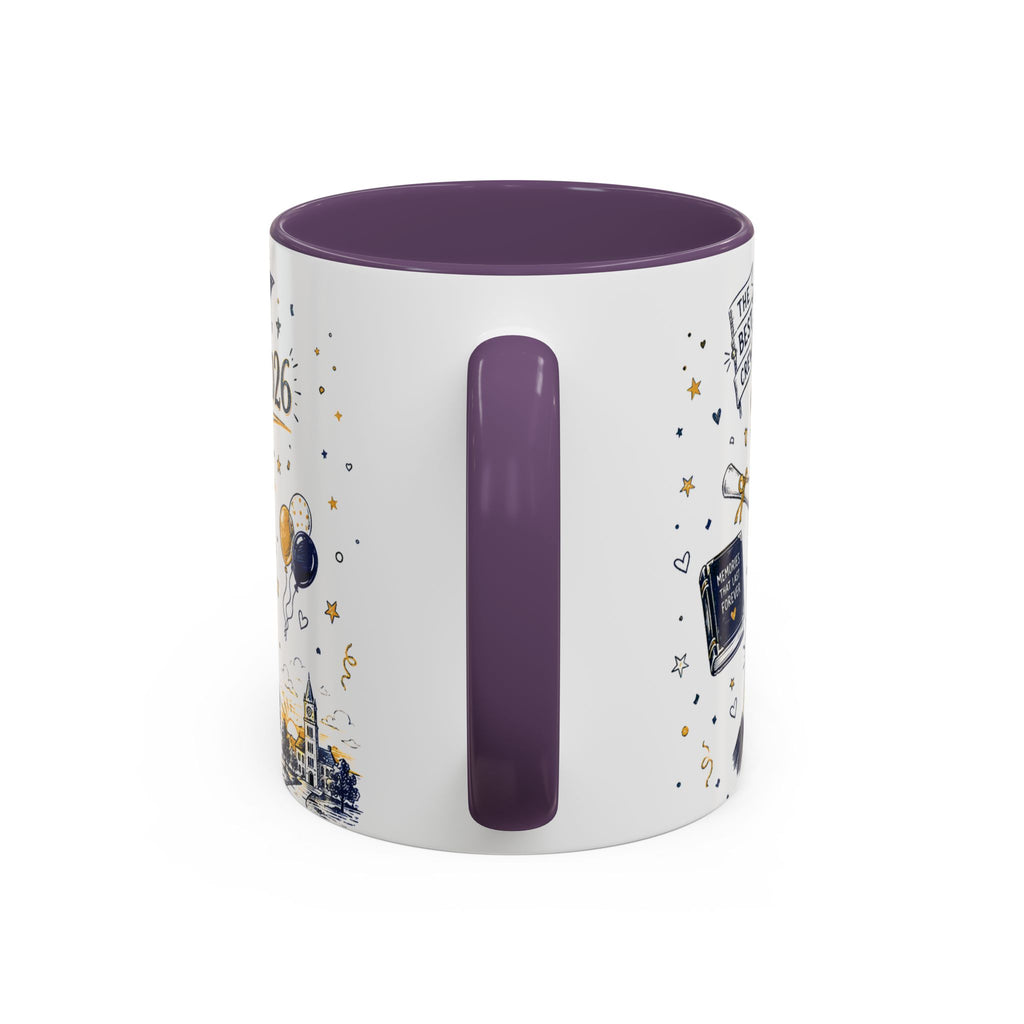 We Did It Class of 2026 Coffee Mug | Graduation Gift | Accent Color Ceramic 11oz 15oz
