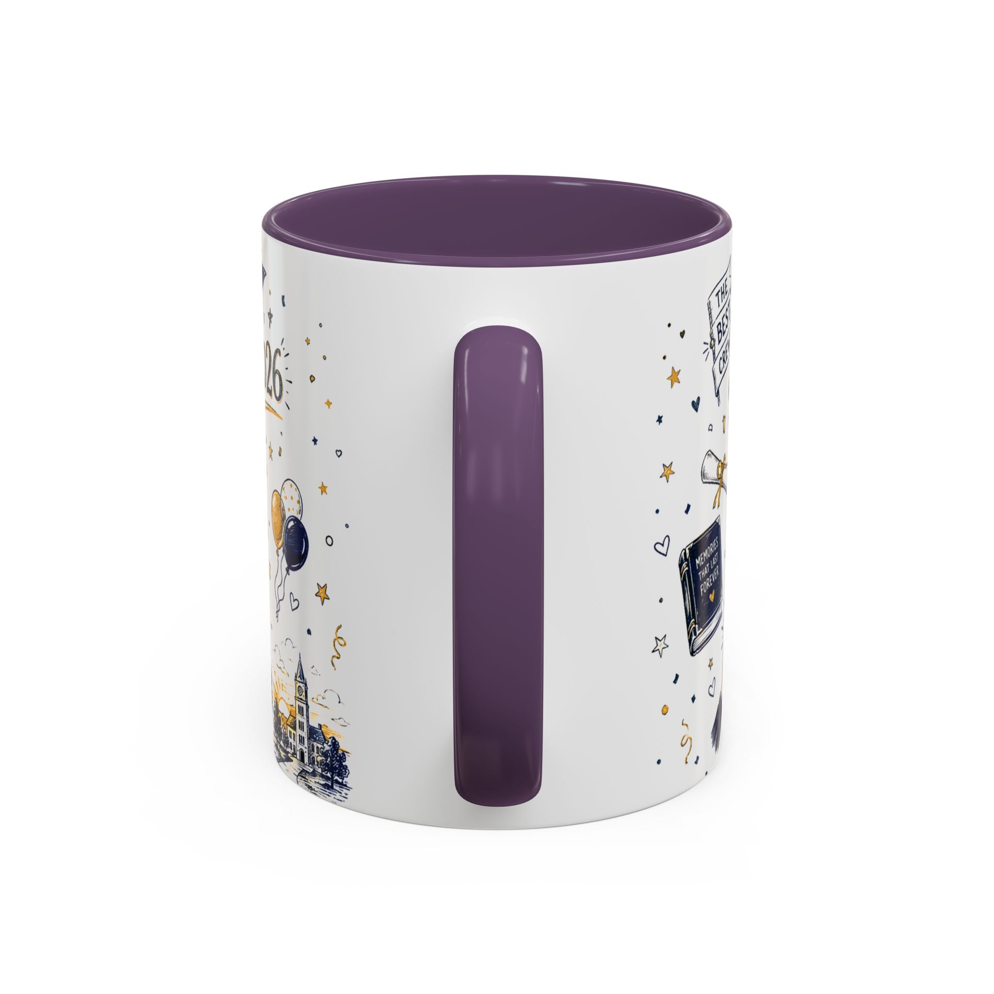 We Did It Class of 2026 Coffee Mug | Graduation Gift | Accent Color Ceramic 11oz 15oz