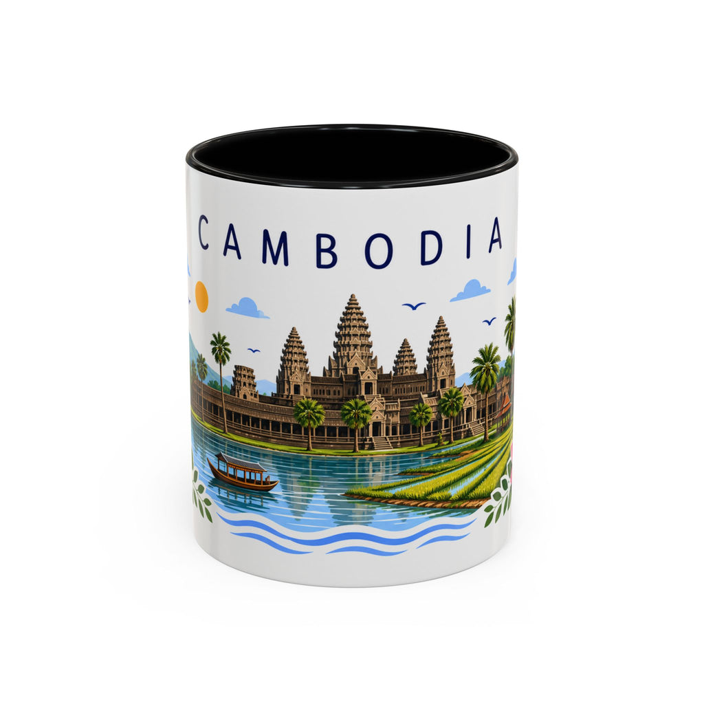Cambodia Coffee Mug | Travel Souvenir Accent Mug | Place Gift Ceramic Cup 11oz 15oz