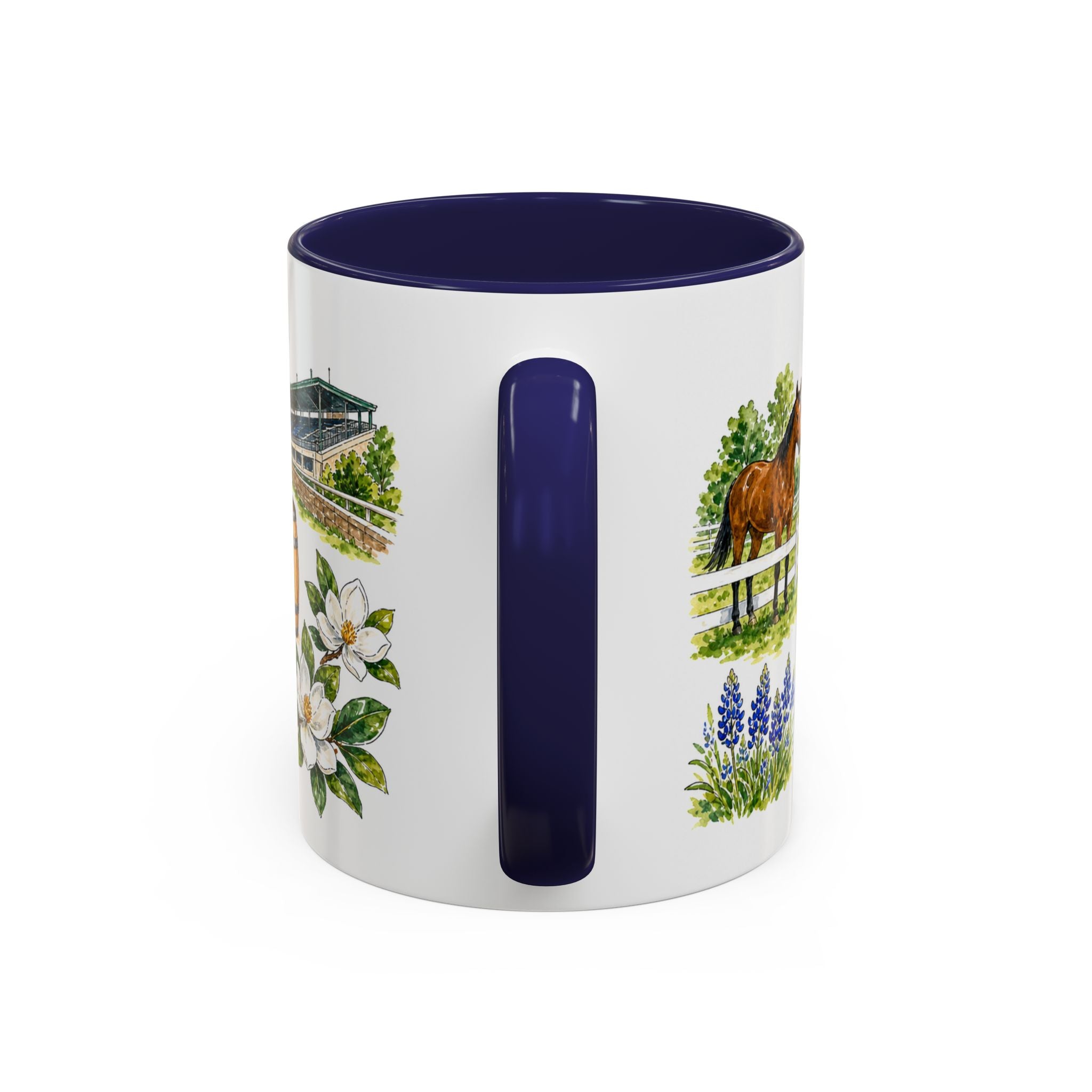 Lexington Illustrated Travel Mug | City Souvenir Accent Coffee Mug | 11oz 15oz Ceramic Cup
