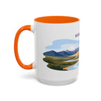 Kobuk Valley National Park Coffee Mug | Solid Color Block Park Souvenir | 11oz 15oz Accent Mug