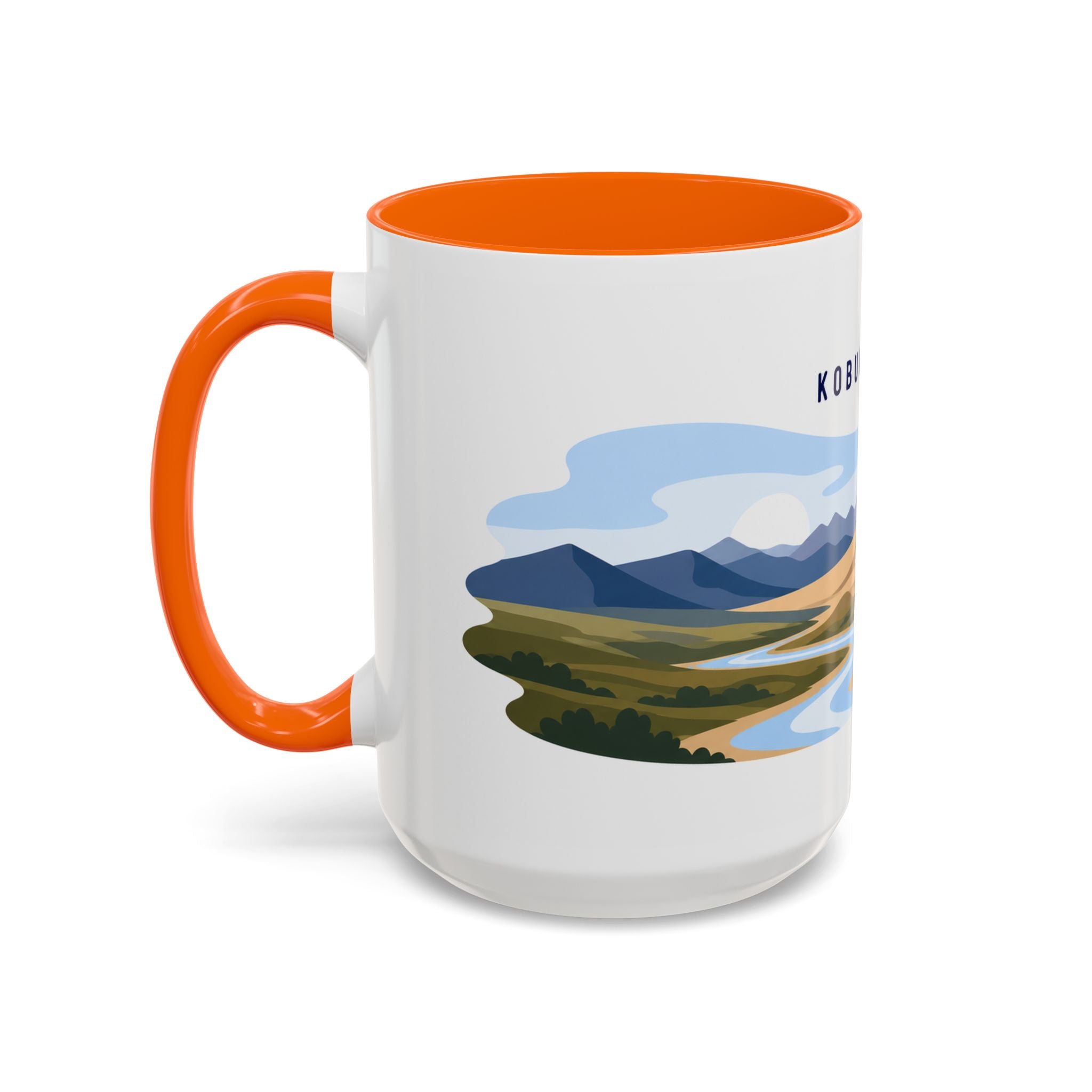 Kobuk Valley National Park Coffee Mug | Solid Color Block Park Souvenir | 11oz 15oz Accent Mug