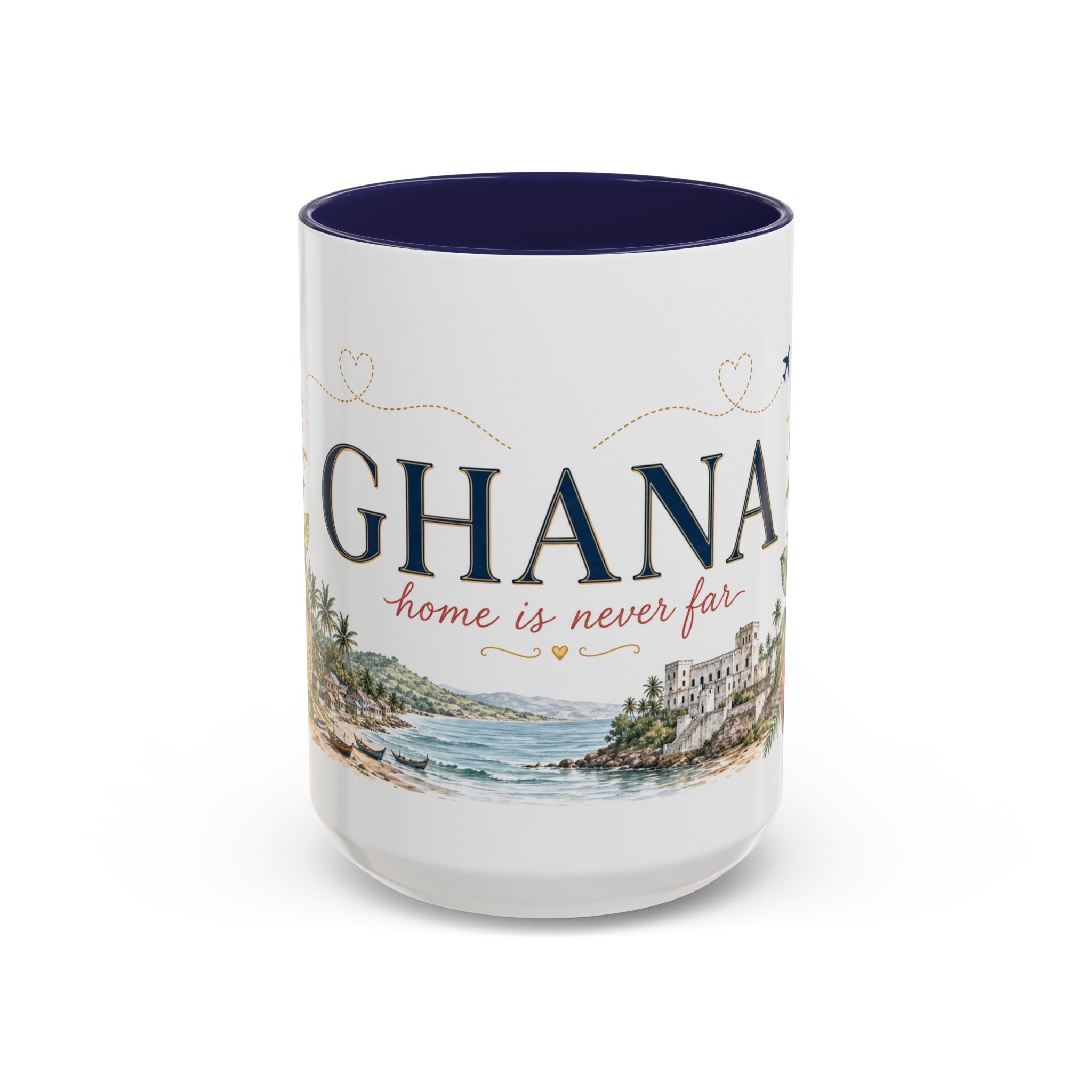 Ghana Home Country Mug | Moving Away Gift | Long Distance Friendship | 11 oz 15 oz Accent Mug