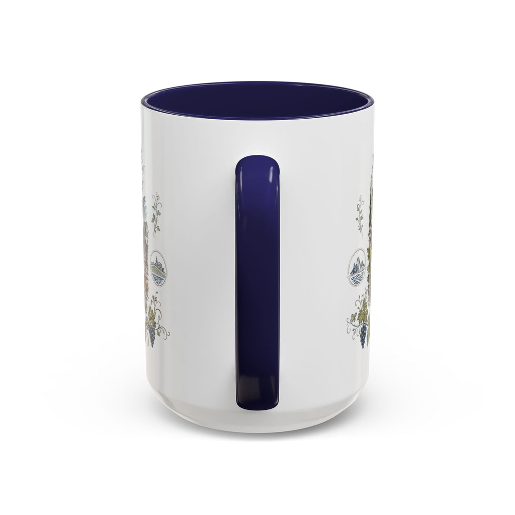 Rhine Valley Mug, Germany Travel Souvenir, Bucket List Gift, Accent Ceramic Coffee Mug 11oz 15oz