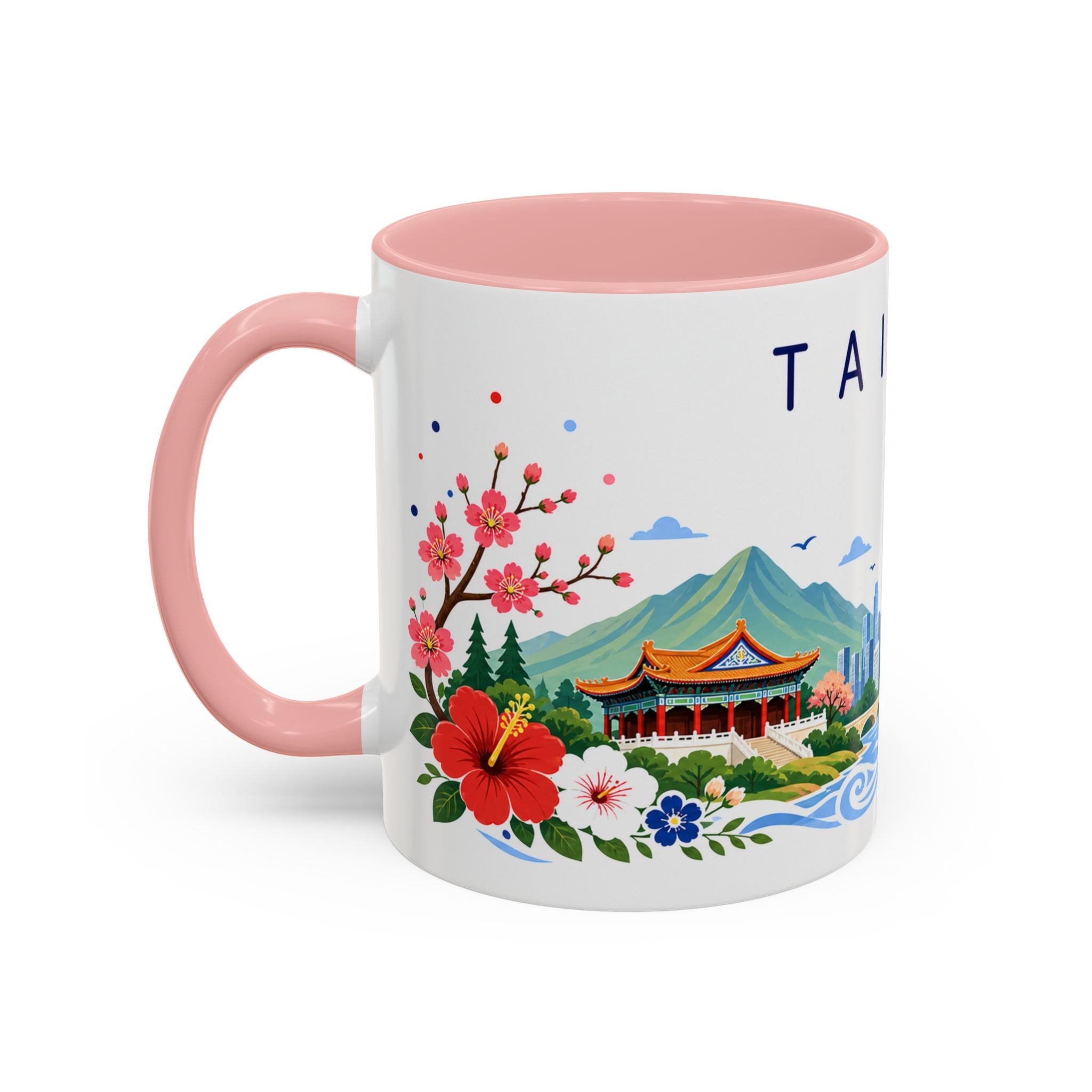 Taiwan Coffee Mug | Travel Souvenir Accent Mug | Place Gift Ceramic Cup 11oz 15oz