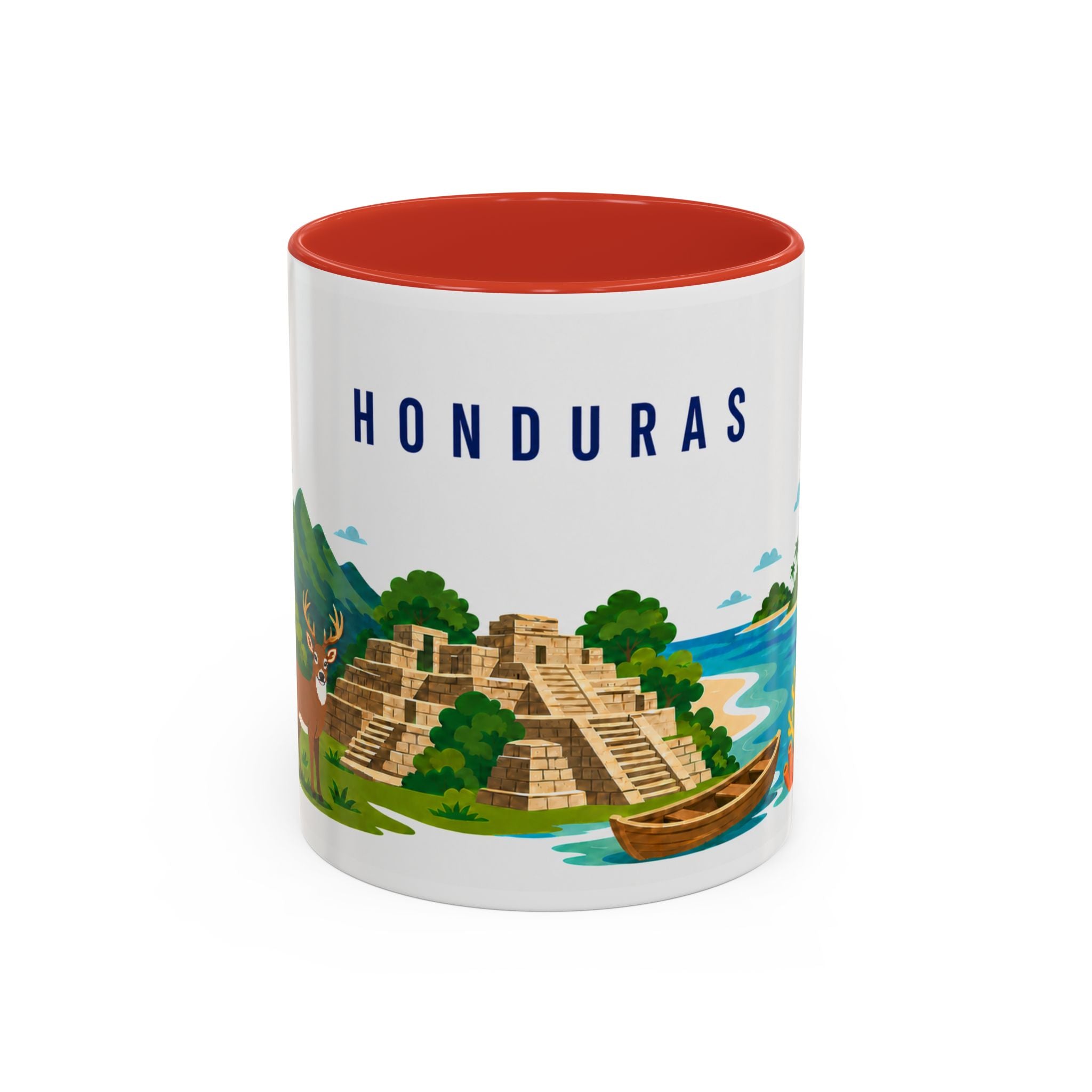 Honduras Coffee Mug | Travel Souvenir Accent Mug | Country Gift Ceramic Cup 11oz 15oz
