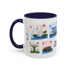 Singapore Coffee Mug | Postage Stamp Collage Mug | Travel Souvenir Accent Cup 11oz 15oz