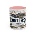 Mount Bromo Mug, Indonesia Travel Souvenir, Bucket List Gift, Accent Ceramic Coffee Mug 11oz 15oz