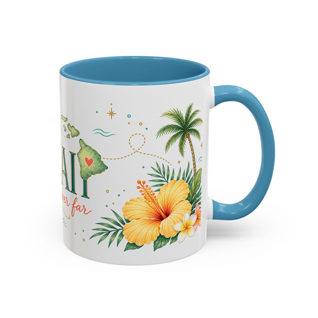 Hawaii State Map Mug | Moving Away Gift | Long Distance Friendship Coffee Cup